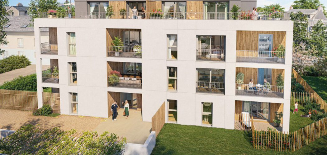 Programme immobilier neuf L'ECRIN - LIBRE TVA 5.5 % - Angers adresse résidentielle au cœur La Fayette-Condorcet (49000) - Référence : 17315