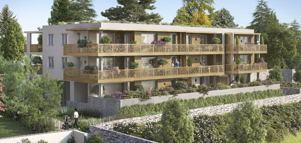 Programme immobilier neuf Domaine Férédie - Claix : Appartements T3–T5 avec terrasses, jardins et isolation RT2012 en plein cœur de ville (38640) - Référence : 14220