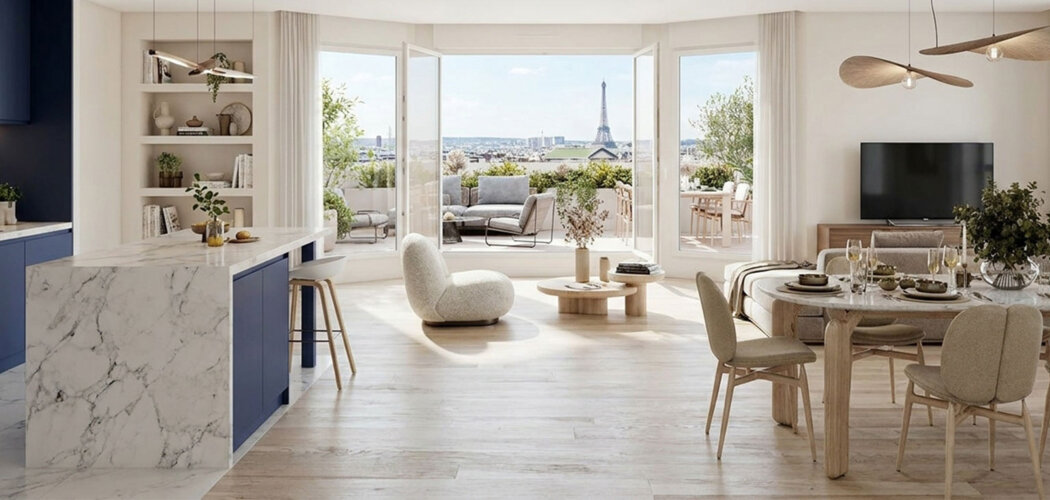 Programme immobilier neuf LE 107 - Clichy résidence neuve à 350 m du métro 14 (92110) - Référence : 17316