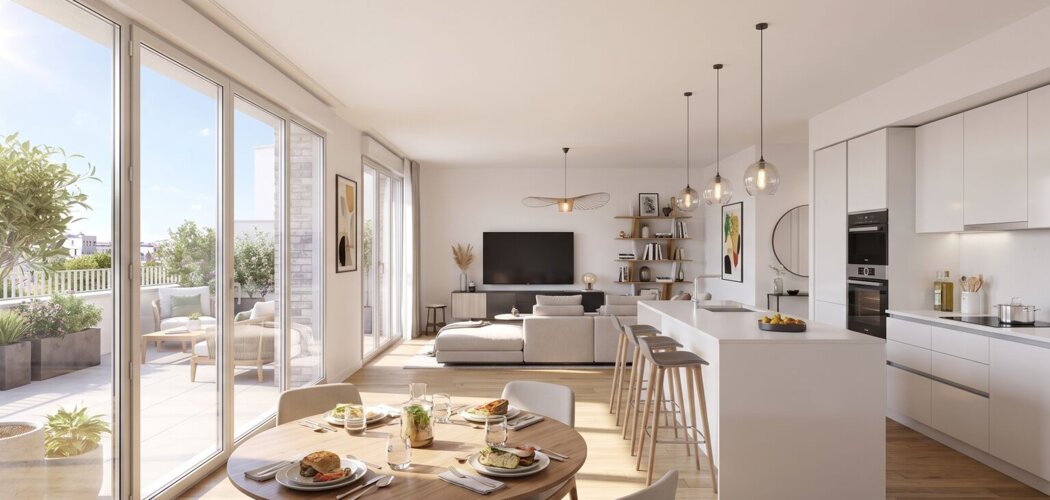 Programme immobilier neuf Ellipsée - Clichy-sous-Bois : appartements neufs studio à 5 pièces proches du tramway T4 et de la ligne 16 (93390) - Référence : 16013