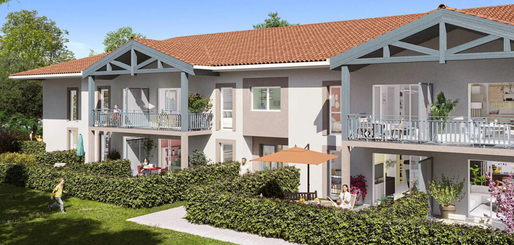 Programme immobilier neuf Le clos des Landes - Dax, appartements 2 et 3 pièces proches du centre-ville (40100) - Référence : 17583