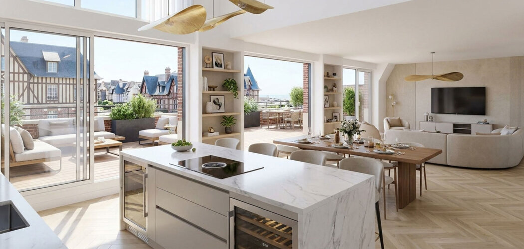 Programme immobilier neuf CADENCE - Deauville résidence neuve à 300 m de la Place Morny (14800) - Référence : 17308