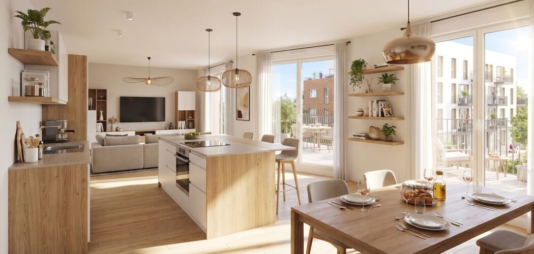 Programme immobilier neuf LES TERRASSES MARCEAU TR2 D1 - Drancy à 13 minutes du RER B Le Bourget (93700) - Référence : 18239