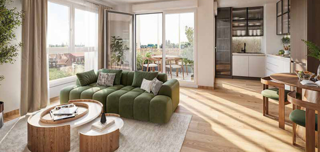 Programme immobilier neuf Lyselia - Houplines appartements neufs du 2 au 4 pièces proche de Lille (59116) - Référence : 18577