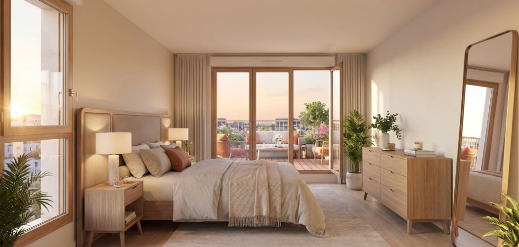 Programme immobilier neuf Céleste - Lyon 08 : 40 appartements neufs 2 à 5 pièces au pied du tramway T6 et du métro D (69008) - Référence : 16019