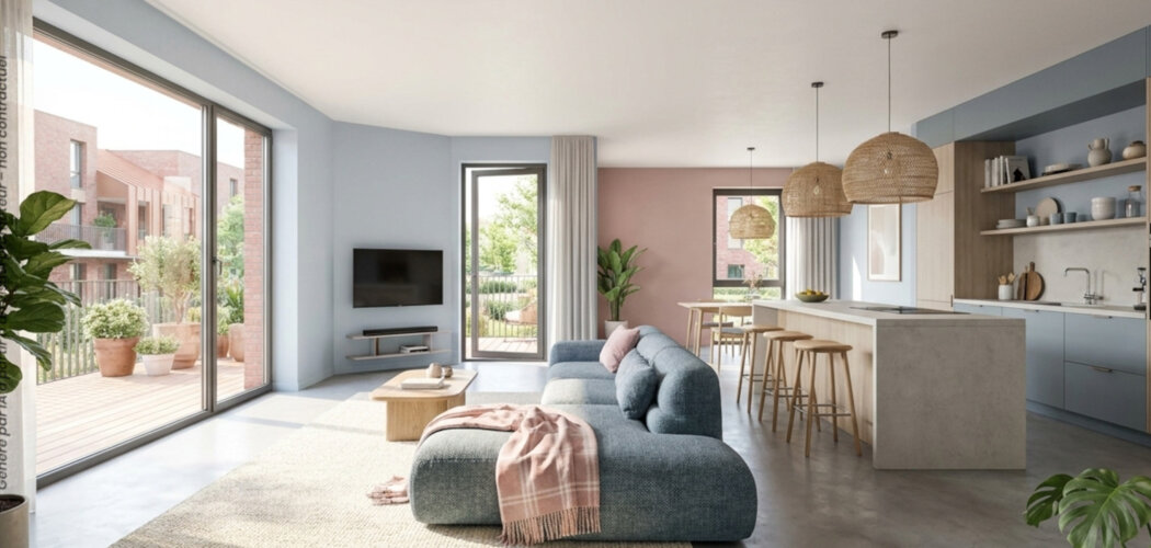 Programme immobilier neuf Le Myriel - Montreuil-sur-Mer : appartements neufs du 2 au 4 pièces au pied des remparts historiques (62170) - Référence : 11458