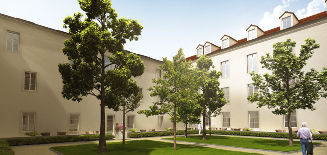 Programme immobilier neuf Les Jardins de Saint Nicolas - Nancy : 97 appartements studio–T4 duplex dans un ancien couvent historique en hyper-centre (54000) - Référence : 1476