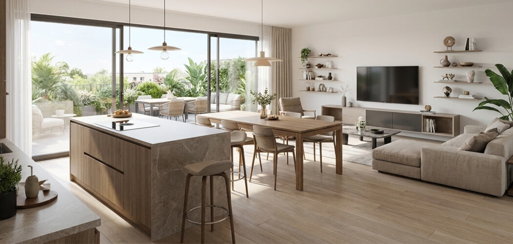 Programme immobilier neuf Courtil Le Mevel - Nantes Saint-Jacques : appartements neufs 2 à 5 pièces et maisons de ville proches du parc de la Crapaudine (44000) - Référence : 16021