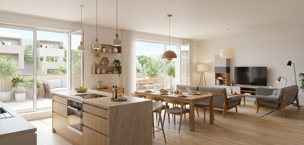 Programme immobilier neuf cote pinede - Nîmes Nord-Est : 22 appartements neufs 2 à 4 pièces proches des commerces (30000) - Référence : 11287