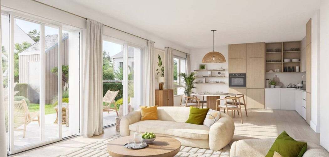Programme immobilier neuf LES VOILES BLANCHES Maisons - Quiberon maisons avec jardin à 20 min de Port-Haliguen (56170) - Référence : 17944