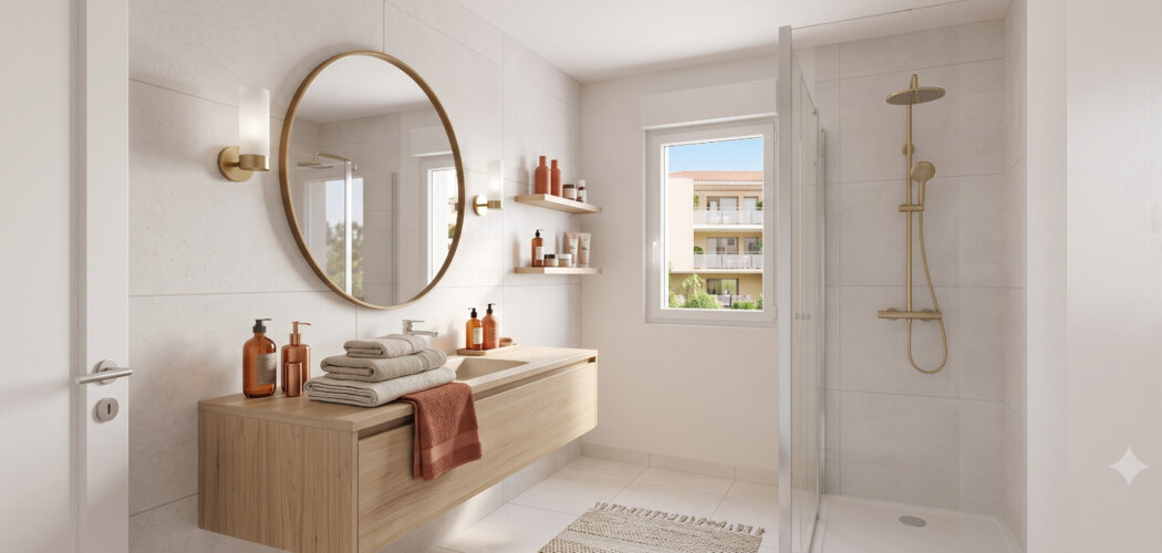 Programme immobilier neuf ESPRIT CRÉPIEUX - Rillieux-la-Pape : Appartements T1–T4 avec terrasses végétales, parking et proximité canal de Miribel (69140) - Référence : 14590