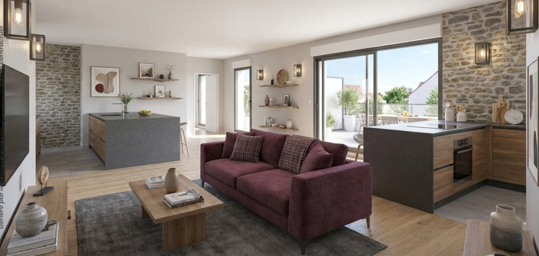 Programme immobilier neuf Villas Flora - Saint-Thibault-des-Vignes : 28 appartements neufs du 2 au 4 pièces proche des commerces (77400) - Référence : 15054